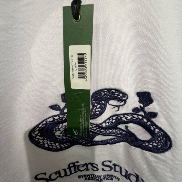 Scuffers Snake White T-Shirt size M - Picture 3 of 5